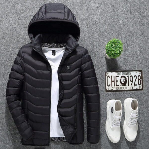 New Heated Jacket Coat USB Electric Jacket Cotton Coat Heater Thermal Clothing Heating Vest Men's Clothes Winter - Image 6