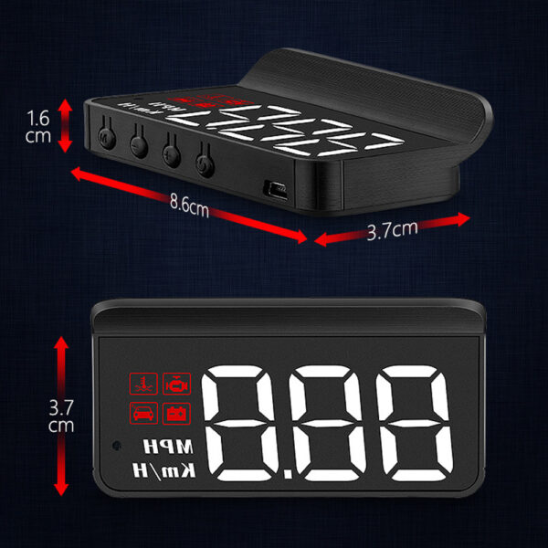 M3 Car OBD2 GPS Head-Up Display Car HUD Projector Display - Image 4