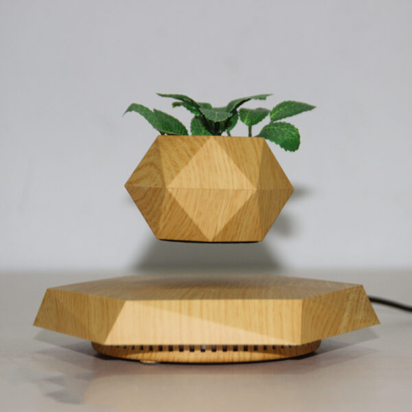 Hexagon wood grain pot