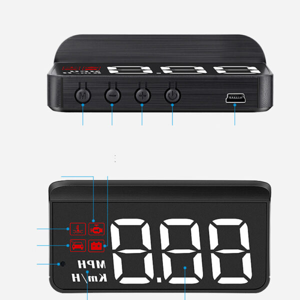 M3 Car OBD2 GPS Head-Up Display Car HUD Projector Display - Image 3