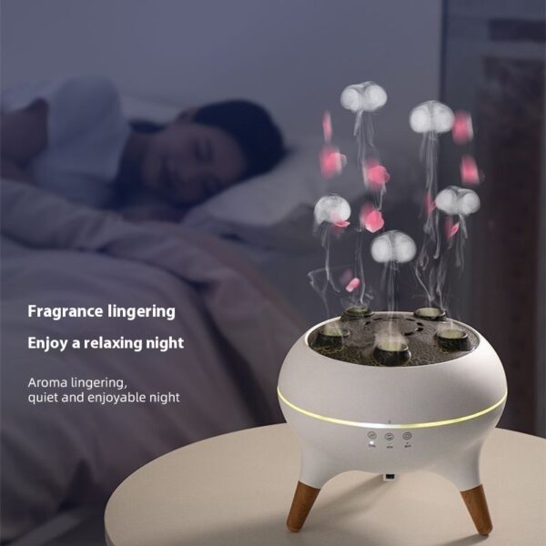 Household  Intelligent Jellyfish Ultrasonic Air Humidifier Ultrasonic Porous Atomization Timing Remote Control Humidifier Aroma Diffuser - Image 4