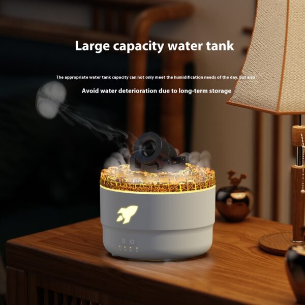 Battery Aroma Diffuser Convenient Home Bedroom Colorful Flame Ambience Light Large Spray Humidifier - Image 4