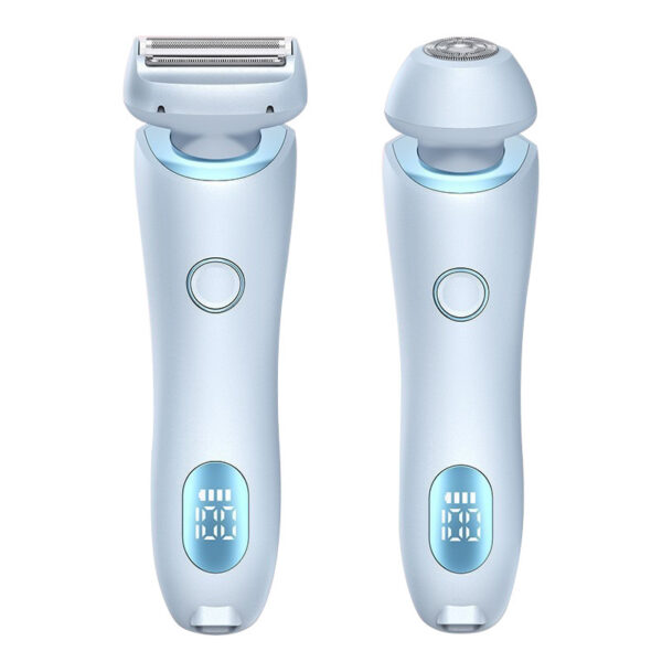 2 In 1 Hair Removal Epilator USB Rechargeable Trimmer Women Body Razor Face Leg Armpit Bikini Hand Pubic Shaver Hair Remover - Image 3