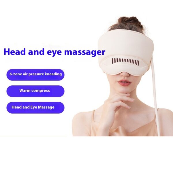 Head Massager Electric Heating Air Bag Massage Cap Head Cervical Vertebra Head Eye Massage Instrument - Image 5